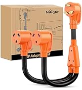 Nilight RV Y Splitter Adapter Cord 30 Amp to (2) 30 Amp TT-30P Male Plug to TT-30R Female Recepta...