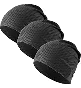 WTACTFUL 3-Pack Lightweight Cooling Skull Cap for Men & Women Summer | Waffle Grid Texture, Breat...