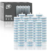 100 Pack Disposable Toilet Brush Heads, Toilet Bowl Wand Refills, Toilet Cleaning System Replacem...
