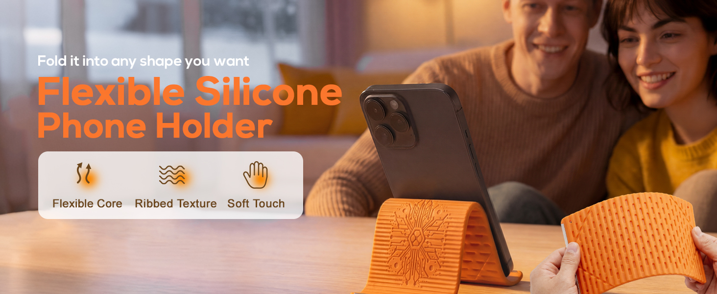 flexible silicone phone stand