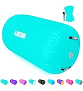 AWSUM 1 PCS Gymnastics Barrel Air Roller Inflatable Tumbling Mat Back Handspring Trainer for Octa...