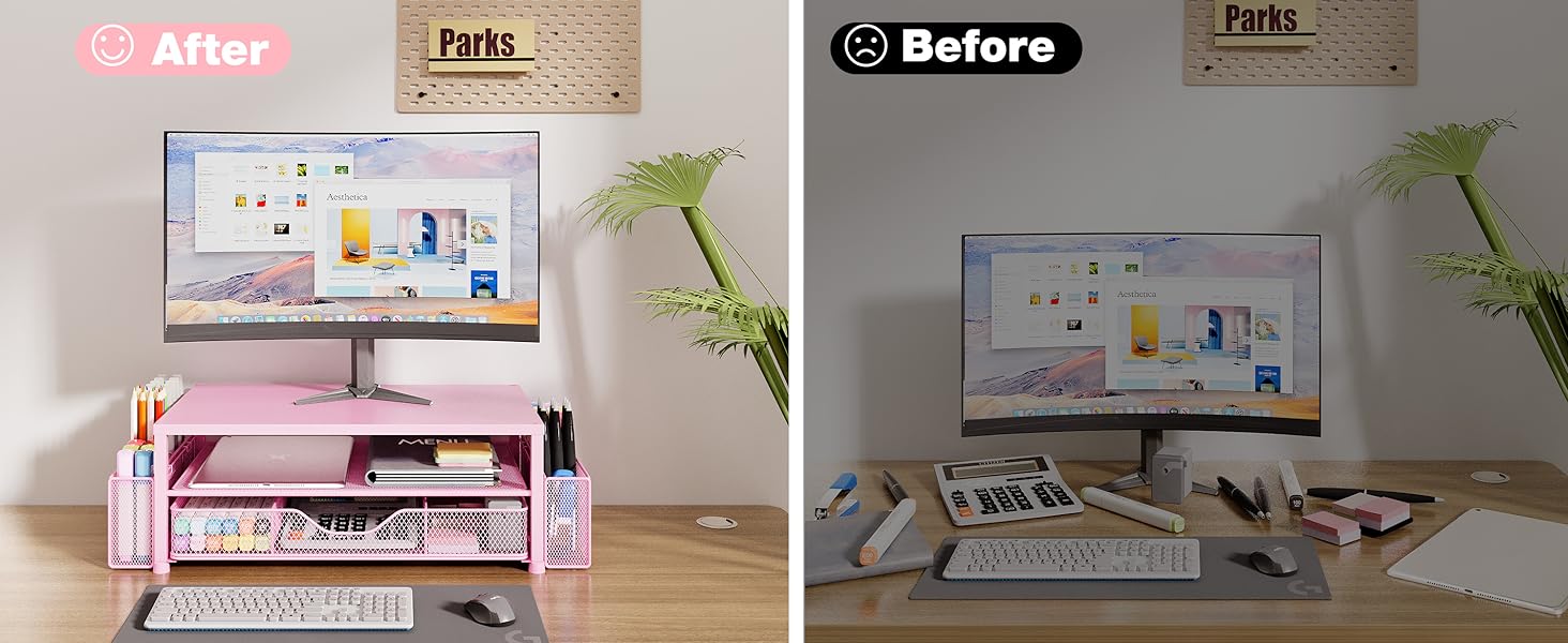 monitor stand for desk organizers and accessories computer stand riser office organization desktop