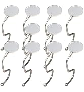 Zerodeko 10 Pcs Purse Hook Hanger for Table, Desk Hanger Holder Portable Bag Holder Under Counter...