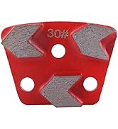 6PCS Diamond Grinding Disc, Trapezoid Diamond Floor Grinding Pad Disc, #30 Grit Metal Diamond Tra...