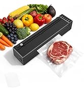 olayks Vacuum Sealer Machine for Food, 60KPA Automatic Food Saver with Dry& Moist Modes, Compact ...
