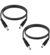 IMIYORE DC5.5x2.1mm 12V Male to Male Cable 18AWG Male to Male Extension Cable 12V Emergency Power...