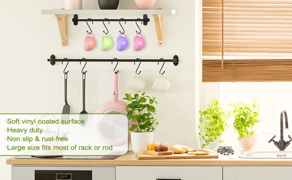 s hooks for hanging pan and pot
