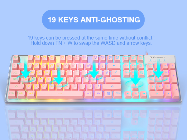 19 Keys Anti-Ghosting