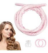 Pinkiou Heatless Curlers Overnight,Hair Curler to Sleep In, No Heat Hair Roller for Long & Short ...