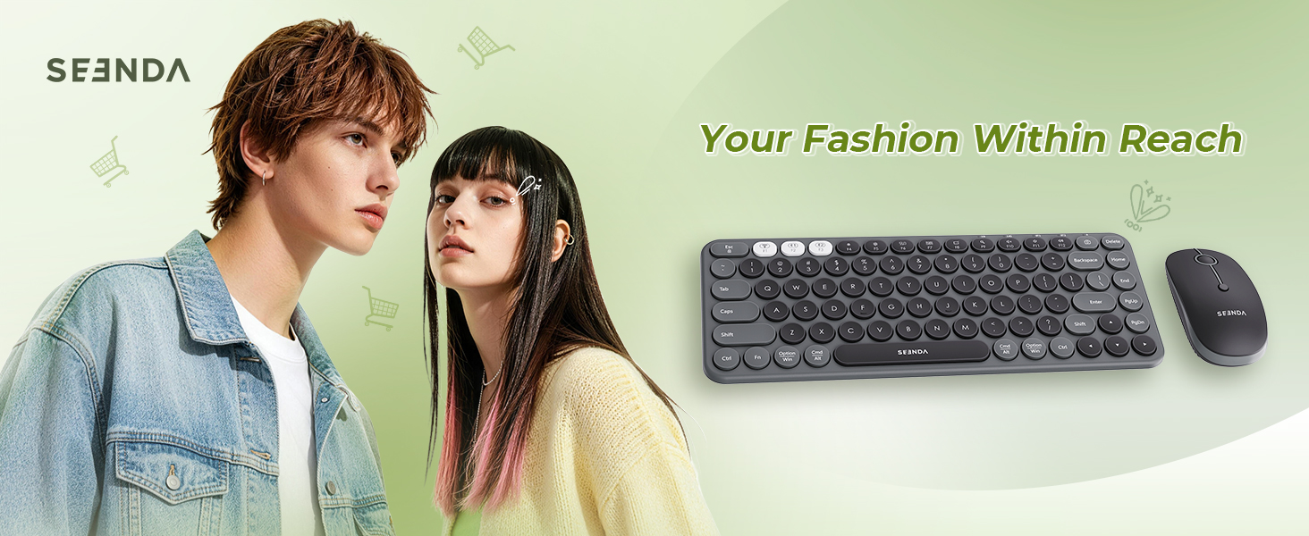 Compact bluetooth keyboard and mouse