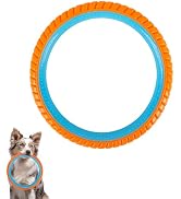 ALL FOR PAWS 10.8" Dog Ring Toy, Dog Chew Toy for Medium & Large Dogs, Rubber Dog Toy for Fetch &...