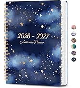 Planner 2026-2027, Monthly and Weekly Academic Planner July 2026 - June 2027, Hardcover Student T...