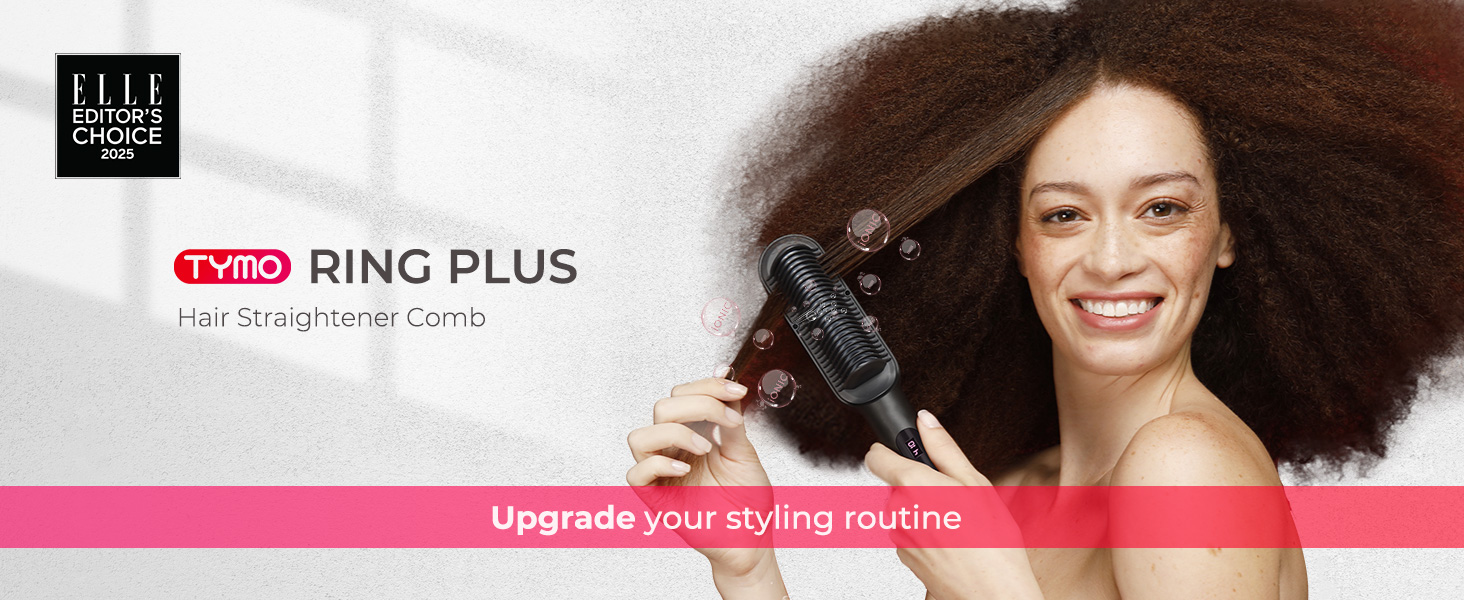 TYMO Ring Plus ion straightener comb ELLE Editor’s Choice 2025