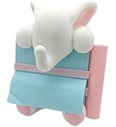 RhyNSky Elephant Sticky Note Holder - Pop-up Note Dispenser Cute with Pink Pen Holder for Office ...