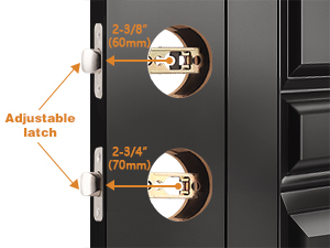 Door knob privacy function bedroom bathroom no key