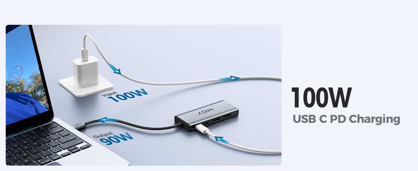 100w powered usb c hub multiport adapter