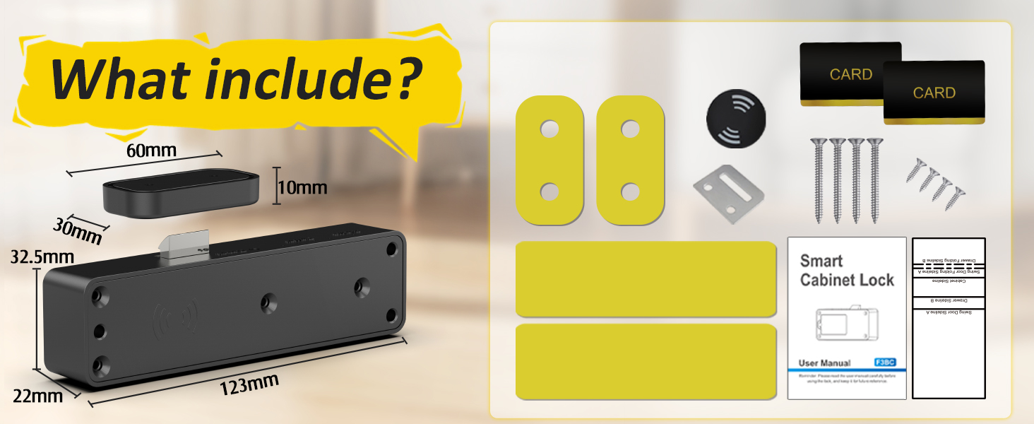 Foxlock smart cabinet lock for child safty