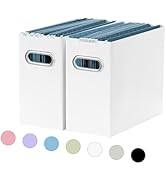 Oterri File Organizer, Small Storage Box, Cardboard File Folder Organizer, Collapsible File Box, ...