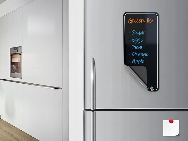 magnetic dry erase grocery shopping list