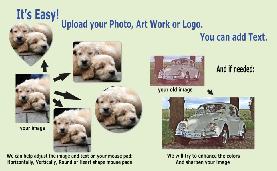 Custom mouse pad with photo, Personalized mouse pad