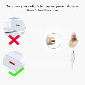 SYSFUN Single Bluetooth Wireless Earbud Mini Invisible in-Ear Wireless Bluetooth Headphone A+13