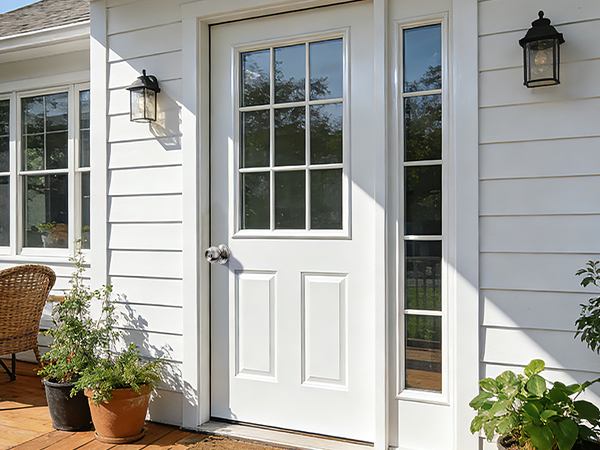 Backyard door lock patio security rear entry outdoor access garden gate residential exterior
