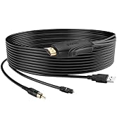 192KHz HDMI eARC/ARC to Optical Coaxial Audio Converter for TV to Soundbar, Plug & Play 4.9ft/1.5...