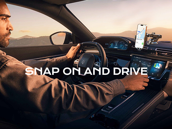 driving with our wireless car charger phone holder