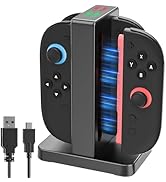 Controller Charger Dock Station for Nintendo Switch 2 Joycon, FANPL Charging Stand for 4 Switch 2...