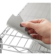 GRIDMANN Set of 5 Shelf Liners for 14 x 30 inch Wire Rack - Commercial-Grade Graphite Plastic Pre...