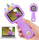 Magnifying Glass, 2.4" Microscope for Kids, 600X-4800X Handheld Digital Miniscope, Portable Pocke...