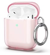 ULAK Compatible with Airpods Case Cover, Shockproof Transparent Designed Soft TPU Protective Cove...
