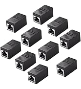 Ethernet Coupler Female to Female, 10 Pack in-Line Coupler for Cat8 Cat7 Cat6 Cat5 Cat5e Ethernet...