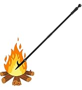 Fire Pit Stick Poker, 46" Stainless Steel Adjustable Long Fire Pokers & 5/8 Inch Diameter Pole He...