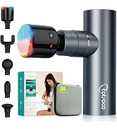 cotsoco Mini Massage Gun with Heat and Cold Therapy, Full-Metal Handheld Electric Massager Deep T...