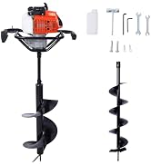 Donext 63CC Auger Post Hole Digger, 2-Stroke Auger Digging Drill Shaft Size 3/4" (Machine Only) w...