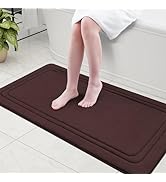 Grandaily Memory Foam Bath Mat Rug 47x24, Ultra Soft, Non-Slip and Absorbent Bathroom Rugs, Machi...