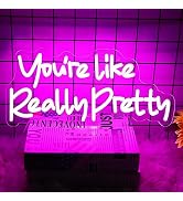 Neonawall Neon Signs You're Like Really Pretty LED Neon Sign Light Up Lights Signs Indoor Decor R...