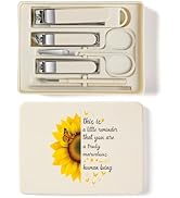 TTJHGYQO 6-Piece Nail Clipper Set with Nail File, Tweezers and ingrown toenail Removal kit Travel...