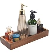 Bathroom Vanity Tray, Bathroom Tray for Counter, Acacia Wood Toilet Tank Tray for Organizing and ...