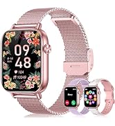 Smart Watch for Women 1.83" HD Smartwatch Compatible Android & iPhone Phones with Answer/Make Cal...
