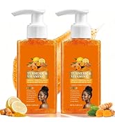 jioijioi Turmeric Scrub Body Wash,Turmeric Body Washs,Turmerics Bodys Scrub,Natural Exfoliating T...