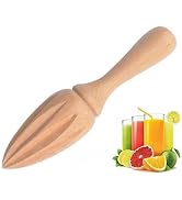 Wooden Citrus Juicer - Handheld Manual Lemon/Orange Reamer | Portable Fruit Squeezer Tool for Hom...