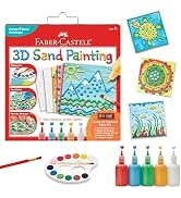 Faber-Castell 3D Sand Painting Kit for Kids: Create 5 Sand Art Pictures, DIY Arts and Crafts for ...