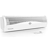 Vornado TRANSOM Window Fan with 4 Speeds, Remote Control, Reversible Exhaust Mode, Weather Resist...