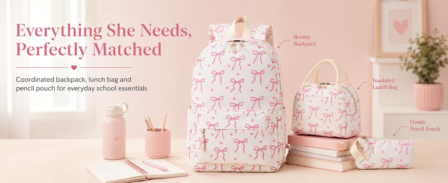 backpack with lunch bag