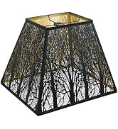 Large Metal Lampshade New Pyramid Shape Design 8'' Top 14'' Bottom 11'' Height ALUCSET Square Bel...