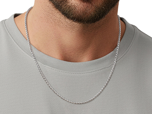silver necklace