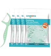 Mint Flavor 400 Count Dental Flossers | Double Thread Floss Picks Thorough Cleans Teeth in One Mi...