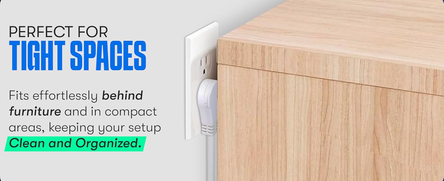 flat extension cord 360 rotating cord